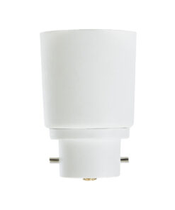 Alternative view of GloboStar® 78971 Πλαστικός Αντάπτορας Μετατροπέας από 1xB22 Ντουί σε 1xE27 Ντουί Λευκό Φ3.3 x Υ5cm