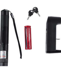 GloboStar® 78997 Φορητό Επαναφορτιζόμενο Laser Pointer 5Mw Class 3 DOT Zoom με Extra Κεφαλή για Dot Effects με Μπαταρία 18650 Li-ion 4800mAh & Φορτιστή - Πράσινο 532nm Φ2.2 x Υ15cm 23 78997 10