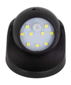 Alternative view of GloboStar® 79001 Μαύρο Φωτιστικό Μπαταρίας σε Σχήμα Κάμερας LED SMD 3W 300lm με Αισθητήρα Ημέρας-Νύχτας και PIR Αισθητήρα Κίνησης Ψυχρό Λευκό 6000K