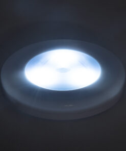 Alternative view of GloboStar® 79004 Φωτιστικό Νυκτός Μπαταρίας 3xAAA (Δεν Περιλαμβάνεται) LED SMD 5050 1W 80lm με Αισθητήρα Κίνησης και 3M Διπλής Όψης Αυτοκόλλητη Ταινία Αδιάβροχο IP44 Ψυχρό Λευκό 6000K D7.5 x H1.5cm