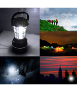 GloboStar® 69923 Αυτόνομος Ηλιακός Φωτοβολταϊκός Φορητός Φακός Φανάρι LED Camping 3W 150lm - 1200mAh - Μανιβέλα Φόρτισης - Power Bank - Καλώδιο Φόρτισης Micro USB - Ψυχρό Λευκό 6000K Φ13 x Υ25cm 25 79035 12