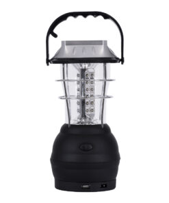 GloboStar® 69923 Αυτόνομος Ηλιακός Φωτοβολταϊκός Φορητός Φακός Φανάρι LED Camping 3W 150lm - 1200mAh - Μανιβέλα Φόρτισης - Power Bank - Καλώδιο Φόρτισης Micro USB - Ψυχρό Λευκό 6000K Φ13 x Υ25cm 17 79035 4