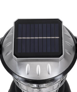 GloboStar® 69923 Αυτόνομος Ηλιακός Φωτοβολταϊκός Φορητός Φακός Φανάρι LED Camping 3W 150lm - 1200mAh - Μανιβέλα Φόρτισης - Power Bank - Καλώδιο Φόρτισης Micro USB - Ψυχρό Λευκό 6000K Φ13 x Υ25cm 19 79035 6