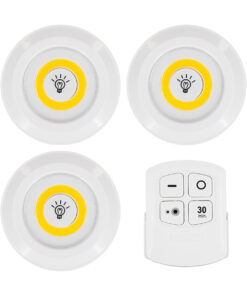 Alternative view of GLOBOSTAR® NEONSIGN 78575 Διακοσμητικό Φωτιστικό Τοίχου Νυκτός με RF Ασύρματο Χειριστήριο LED 2W 180lm 120° DC 3.6V με 3xAA Μπαταρίες IP20 Θερμό Λευκό 2700K Dimmable - Μ9 x Π2.3 x Υ9cm - Πακέτο 3 Τεμαχίων - 2 Χρόνια Εγγύηση