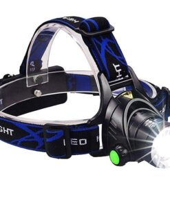 GloboStar® 79055 Φακός Κεφαλής Επαναφορτιζόμενος LED CREE XML2-T6 Chip 10 Watt 800lm με 2 x 18650 Μπαταρίες 5200mAh - Ψυχρό Λευκό 6000K - Μ8.5 x Π6.5 x Υ7cm 34 79055 18