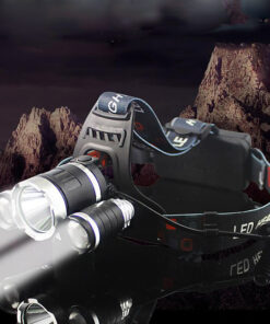 GloboStar® 79057 Φακός Κεφαλής Επαναφορτιζόμενος LED CREE XML2-T6 Chip 30 Watt 3000lm με 2 x 18650 Μπαταρίες 6000mAh Ψυχρό Λευκό 6000K 32 79057 12