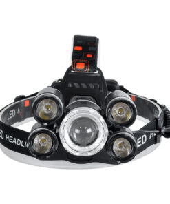 Alternative view of GloboStar® 79059 Φακός Κεφαλής Επαναφορτιζόμενος LED CREE XML2-T6 Chip 30 Watt 2000lm με 2 x 18650 Μπαταρίες 5200mAh Ψυχρό Λευκό 6000K - Μ9 x Π7.5 x Υ9cm