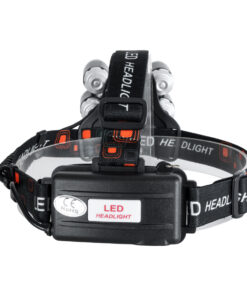 GloboStar® 79059 Φακός Κεφαλής Επαναφορτιζόμενος LED CREE XML2-T6 Chip 30 Watt 2000lm με 2 x 18650 Μπαταρίες 5200mAh Ψυχρό Λευκό 6000K - Μ9 x Π7.5 x Υ9cm 19 79059 4