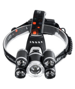 GloboStar® 79059 Φακός Κεφαλής Επαναφορτιζόμενος LED CREE XML2-T6 Chip 30 Watt 2000lm με 2 x 18650 Μπαταρίες 5200mAh Ψυχρό Λευκό 6000K - Μ9 x Π7.5 x Υ9cm 20 79059 5