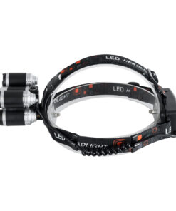 GloboStar® 79059 Φακός Κεφαλής Επαναφορτιζόμενος LED CREE XML2-T6 Chip 30 Watt 2000lm με 2 x 18650 Μπαταρίες 5200mAh Ψυχρό Λευκό 6000K - Μ9 x Π7.5 x Υ9cm 22 79059 7