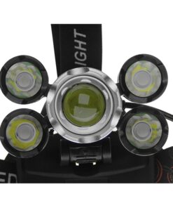 GloboStar® 79059 Φακός Κεφαλής Επαναφορτιζόμενος LED CREE XML2-T6 Chip 30 Watt 2000lm με 2 x 18650 Μπαταρίες 5200mAh Ψυχρό Λευκό 6000K - Μ9 x Π7.5 x Υ9cm 27 79059 9 1