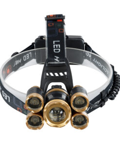 GloboStar® GloboStar® 79060 Φορητός Φακός Κεφαλής LED CREE 30W με Επαναφορτιζόμενη Μπαταρία 5200mAh & Καλώδιο Φόρτισης USB - Ψυχρό Λευκό 6000K - Μ8.5 x Π5.5 x Υ5cm