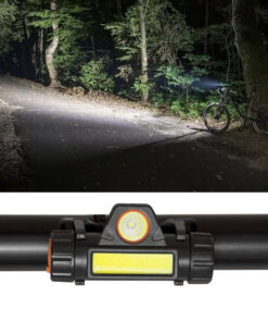 GLOBOSTAR® HEADLAMP 79064 Φακός Κεφαλής LED 25W 2500lm 15~120° DC 5V με USB-C με Επαναφορτιζόμενη Μπαταρία Li-ion 3.7V 1x18650 3400mAh Αδιάβροχο IP54 Ψυχρό Λευκό 6000K - CREE XML2-T6 & COB Chip - Μ8.2 x Π2.5 x Υ4cm - 1 Χρόνο Εγγύηση 20 79064 10