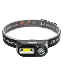 GloboStar® GLOBOSTAR® HEADLAMP 79066 Φακός Κεφαλής με Αισθητήρα Hand Swipe LED 25W 2500lm 60° DC 5V με USB-C με Επαναφορτιζόμενη Μπαταρία Li-ion 3.7V 1x18650 4800mAh Αδιάβροχο IP54 Ψυχρό Λευκό 6000K - CREE COB Chip - Μ8.5 x Π4 x Υ4cm - 2 Χρόνια Εγγύηση