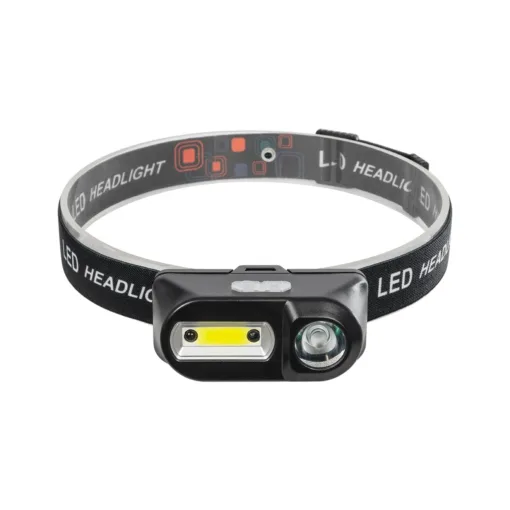 GloboStar® GLOBOSTAR® HEADLAMP 79066 Φακός Κεφαλής με Αισθητήρα Hand Swipe LED 25W 2500lm 60° DC 5V με USB-C με Επαναφορτιζόμενη Μπαταρία Li-ion 3.7V 1x18650 4800mAh Αδιάβροχο IP54 Ψυχρό Λευκό 6000K - CREE COB Chip - Μ8.5 x Π4 x Υ4cm - 2 Χρόνια Εγγύηση