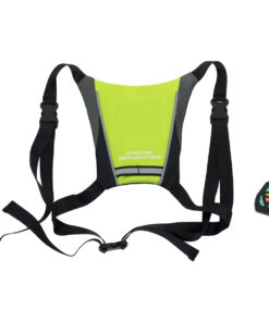 GloboStar® 79069 Γιλέκο Ασφαλείας Φωσφοριζέ Αντανακλαστικό για Ποδηλάτες & Runners με Φωτεινή Σήμανση LED - Ενσωματωμένη Μπαταρία 650mAh DC 5V Επαναφορτιζόμενο με Καλώδιο Τροφοδοσίας USB & Ασύρματο Χειριστήριο - Λαχανί Φωσφοριζέ & Μαύρο Αδιάβροχο IP65 22 79069 7