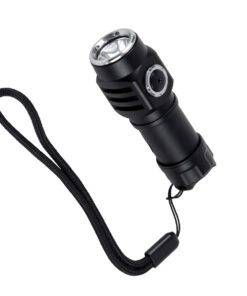 Alternative view of GloboStar® 79076 Φορητός Φακός Χειρός Επαναφορτιζόμενος LED Luminus SST20 10W 500lm 30° Μοιρών με 1 x 16340 Μπαταρία 800mAh USB 2.0 3 Modes Αδιάβροχο IP54 Ψυχρό Λευκό 6000K