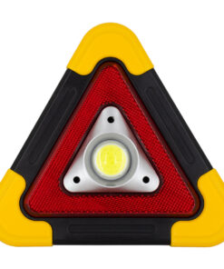 Alternative view of GloboStar® 79080 Φορητό Επαναφορτιζόμενο Τρίγωνο Ασφαλείας - Προβολέας Εργασίας LED COB 15W 1500lm με Ενσωματωμένη Μπαταρία 1200mAh & Φωτοβολταϊκό Πάνελ - 5 Light Modes & Power Bank με Καλώδιο Φόρτισης USB Αδιάβροχο IP54 Ψυχρό Λευκό 6000K