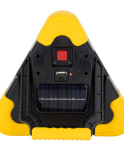 GloboStar® 79080 Φορητό Επαναφορτιζόμενο Τρίγωνο Ασφαλείας - Προβολέας Εργασίας LED COB 15W 1500lm με Ενσωματωμένη Μπαταρία 1200mAh & Φωτοβολταϊκό Πάνελ - 5 Light Modes & Power Bank με Καλώδιο Φόρτισης USB Αδιάβροχο IP54 Ψυχρό Λευκό 6000K 16 79080 4