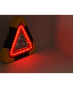 GloboStar® 79081 Φορητό Επαναφορτιζόμενο Τρίγωνο Ασφαλείας - Προβολέας Εργασίας LED COB 35W 3500lm με Ενσωματωμένη Μπαταρία 2000mAh & Φωτοβολταϊκό Πάνελ - 5 Light Modes & Power Bank με Καλώδιο Φόρτισης USB Αδιάβροχο IP54 Ψυχρό Λευκό 6000K 24 79081 12