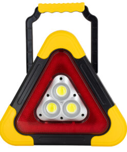 GloboStar® 79081 Φορητό Επαναφορτιζόμενο Τρίγωνο Ασφαλείας - Προβολέας Εργασίας LED COB 35W 3500lm με Ενσωματωμένη Μπαταρία 2000mAh & Φωτοβολταϊκό Πάνελ - 5 Light Modes & Power Bank με Καλώδιο Φόρτισης USB Αδιάβροχο IP54 Ψυχρό Λευκό 6000K 18 79081 6