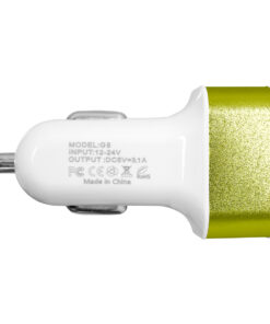 Alternative view of Globostar® 79502 Πράσινος Φορτιστής Αυτοκινήτου DC 12-24V με 3 Εξόδους USB DC 5V Max 3.1A 20W και Καλώδιο USB σε Type-C