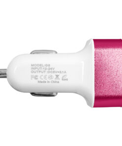 Alternative view of Globostar® 79504 Ροζ Φορτιστής Αυτοκινήτου DC 12-24V με 3 Εξόδους USB DC 5V Max 3.1A 20W και Καλώδιο USB σε Type-C