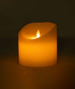 Alternative view of GloboStar® FIREFLAME 79541 Διακοσμητικό Realistic Κερί Παραφίνης με LED Εφέ Κινούμενης Φλόγας - Μπαταρίας & Ασύρματο Χειριστήριο IR Θερμό Λευκό 2700K Dimmable - Φ10 x Υ10cm