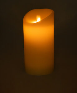 Alternative view of GloboStar® FIREFLAME 79543 Διακοσμητικό Realistic Κερί Παραφίνης με LED Εφέ Κινούμενης Φλόγας - Μπαταρίας & Ασύρματο Χειριστήριο IR Θερμό Λευκό 2700K Dimmable - Φ10 x Υ20cm