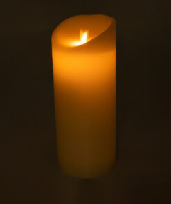 Alternative view of GloboStar® FIREFLAME 79544 Διακοσμητικό Realistic Κερί Παραφίνης με LED Εφέ Κινούμενης Φλόγας - Μπαταρίας & Ασύρματο Χειριστήριο IR Θερμό Λευκό 2700K Dimmable - Φ10 x Υ25cm