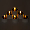 GloboStar® GloboStar® CANDLE 79546 ΣΕΤ 6 x Αυτόνομα Ηλιακά Διακοσμητικά Realistic Κεράκια με LED Εφέ Κινούμενης Φλόγας - 400mAh Μπαταρία - Φωτοβολταϊκό Πάνελ - Θερμό Λευκό 2700K Μπεζ D5.3 x H6cm