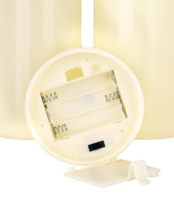 GloboStar® 79551 ΣΕΤ 3 Διακοσμητικών Realistic Κεριών με LED - Μπαταρίας & Ασύρματο Χειριστήριο IR Ψυχρό Λευκό 6000K 8 79551 3