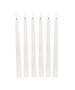 Alternative view of GloboStar® 79563 ΣΕΤ 6 Διακοσμητικών Realistic Κεριών Κηροπηγίου με LED Εφέ Κινούμενης Φλόγας - Μπαταρίας & Ασύρματο Χειριστήριο IR Θερμό Λευκό 2700K Dimmable
