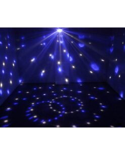 GloboStar® 79601-1 LED Party Disco Μπάλα με Περιστρεφόμενα Φωτορυθμικά Εφέ Πολύχρωμη RGB 15W με Sound Control Activated Εφέ και με Ασύρματο Χειριστήριο AC 230V IP20 Μ11 x Π8.6 x Υ13cm 24 79601 1 11