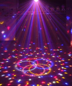 GloboStar® 79601-1 LED Party Disco Μπάλα με Περιστρεφόμενα Φωτορυθμικά Εφέ Πολύχρωμη RGB 15W με Sound Control Activated Εφέ και με Ασύρματο Χειριστήριο AC 230V IP20 Μ11 x Π8.6 x Υ13cm 22 79601 1 9