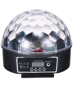 Alternative view of GloboStar® 79602 LED Party Disco Μπάλα με Περιστρεφόμενα Φωτορυθμικά Εφέ Πολύχρωμη RGB DMX512 20W με Sound Control Activated Εφέ και με Ασύρματο Χειριστήριο AC 230V IP20 Φ17 x Υ15cm