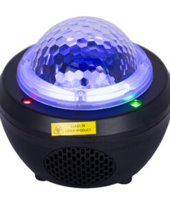 GloboStar® 79603 Μαύρο Επιτραπέζιο Διακοσμητικό Φωτιστικό Ειδικών Εφε NIGHT SKY GALAXY 3D LED 10W DC 5V 2200mAh Επαναφορτιζόμενο με Bluetooth Speaker - Sound Activated - Καλώδιο Τροφοδοσίας USB και Ασύρματο Χειριστήριο RF 2.4Ghz Πολύχρωμo RGB Dimmable 11 79603 5