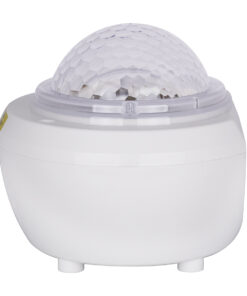 GloboStar® 79604 Λευκό Επιτραπέζιο Διακοσμητικό Φωτιστικό Ειδικών Εφε NIGHT SKY GALAXY 3D LED 10W DC 5V 2200mAh Επαναφορτιζόμενο με Bluetooth Speaker - Sound Activated - Καλώδιο Τροφοδοσίας USB και Ασύρματο Χειριστήριο RF 2.4Ghz Πολύχρωμo RGB Dimmable 9 79604 3