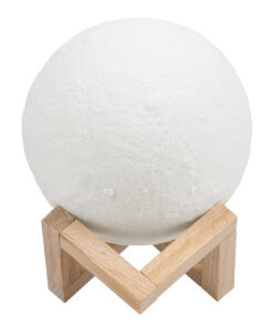 GloboStar® GloboStar® MOON 79605 Επιτραπέζιο Ανάγλυφο Διακοσμητικό Φωτιστικό Φ15cm 3D MOON LIGHT LED 3.7W DC 5V με Ενσωματωμένη Μπαταρία 500mAh Li-ion Επαναφορτιζόμενο - Καλώδιο Τροφοδοσίας USB και Διακόπτη Αφής CCT Θερμό Λευκό 3000K - Ψυχρό Λευκό 6000K Dimmable