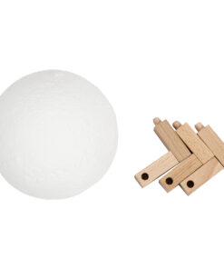 GloboStar® MOON 79605 Επιτραπέζιο Ανάγλυφο Διακοσμητικό Φωτιστικό Φ15cm 3D MOON LIGHT LED 3.7W DC 5V με Ενσωματωμένη Μπαταρία 500mAh Li-ion Επαναφορτιζόμενο - Καλώδιο Τροφοδοσίας USB και Διακόπτη Αφής CCT Θερμό Λευκό 3000K - Ψυχρό Λευκό 6000K Dimmable 10 79605 4