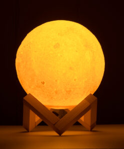 GloboStar® MOON 79605 Επιτραπέζιο Ανάγλυφο Διακοσμητικό Φωτιστικό Φ15cm 3D MOON LIGHT LED 3.7W DC 5V με Ενσωματωμένη Μπαταρία 500mAh Li-ion Επαναφορτιζόμενο - Καλώδιο Τροφοδοσίας USB και Διακόπτη Αφής CCT Θερμό Λευκό 3000K - Ψυχρό Λευκό 6000K Dimmable 13 79605 7