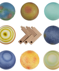 GloboStar® MOON 79609 Επιτραπέζιο Φωτιστικό Πορτατίφ LED 2W 120lm 360° DC 5V IP20 CCT Θερμό Λευκό 2700K - Φυσικό Λευκό 4500K - Ψυχρό Λευκό 6000K Dimmable Πολύχρωμο Πλαστικό με Μπεζ Ξύλο - Μ8 x Π8 x Υ11cm - ΣΕΤ 8 Τεμαχίων - 2 Xρόνια Εγγύηση 12 79609 4