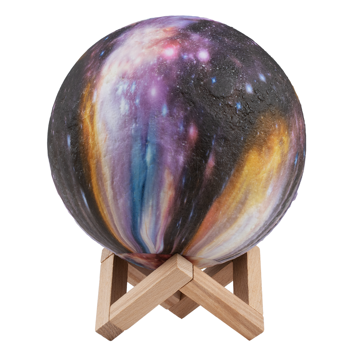 GloboStar® MOON 79617 Επιτραπέζιο Φωτιστικό Πορτατίφ LED 6W 360lm 360° DC 5V IP20 RGB Dimmable Πολύχρωμο Πλαστικό με Μπεζ Ξύλο - Μ20 x Π20 x Υ25cm - 2 Xρόνια Εγγύηση 4 GloboStar® MOON 79617 Επιτραπέζιο Φωτιστικό Πορτατίφ LED 6W 360lm 360° DC 5V IP20 RGB Dimmable Πολύχρωμο Πλαστικό με Μπεζ Ξύλο - Μ20 x Π20 x Υ25cm - 2 Xρόνια Εγγύηση - Image 2