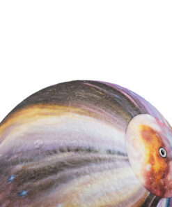 GloboStar® MOON 79617 Επιτραπέζιο Φωτιστικό Πορτατίφ LED 6W 360lm 360° DC 5V IP20 RGB Dimmable Πολύχρωμο Πλαστικό με Μπεζ Ξύλο - Μ20 x Π20 x Υ25cm - 2 Xρόνια Εγγύηση 9 79617 3