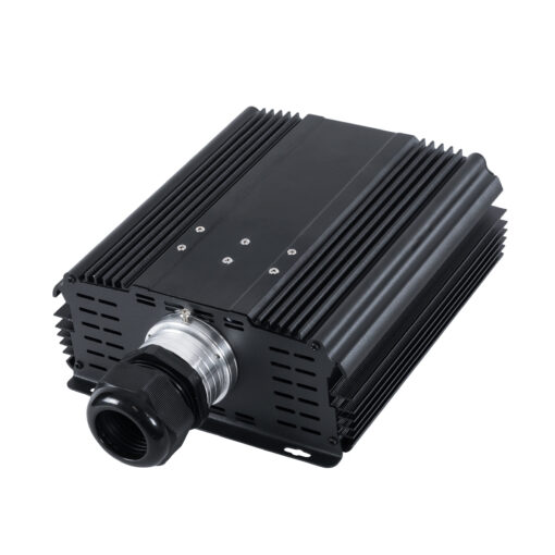 GloboStar® GloboStar® 79624 Μηχανή Οπτικής Ίνας Μονής Κεφαλής - Fiber Optic Light Machine Single Head LED 45W AC 220-240V με Ασύρματο Χειριστήριο RF 2.4Ghz Μ29 x Π20 x Υ8.5cm RGBW - 2 Years Warranty