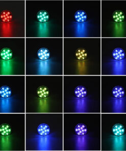 GloboStar® 79626 Υποβρύχια Διακοσμητική Φωτιζόμενη Βάση LED 5W για Μπουκάλια - Ποτήρια - Βάζα - Ναργιλέ Μπαταρίας με Ασύρματο Χειριστήριο IR Αδιάβροχη IP68 Πολύχρωμη RGB Dimmable 16 79626 7