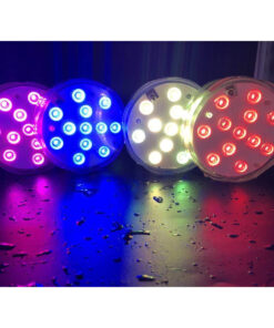 GloboStar® 79626 Υποβρύχια Διακοσμητική Φωτιζόμενη Βάση LED 5W για Μπουκάλια - Ποτήρια - Βάζα - Ναργιλέ Μπαταρίας με Ασύρματο Χειριστήριο IR Αδιάβροχη IP68 Πολύχρωμη RGB Dimmable 17 79626 8