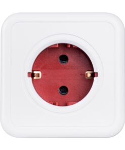 GLOBOSTAR® POWERCUBE 79628 Πολύπριζο 5 Θέσεων με 5 x EU Schuko Πρίζες Ασφαλείας Childproof AC 220-240V 3680W/16A Max Load IP20 - Λευκό & Κόκκινο - Μ7.5 x Π11.5 x Υ7.5cm 19 79628 7