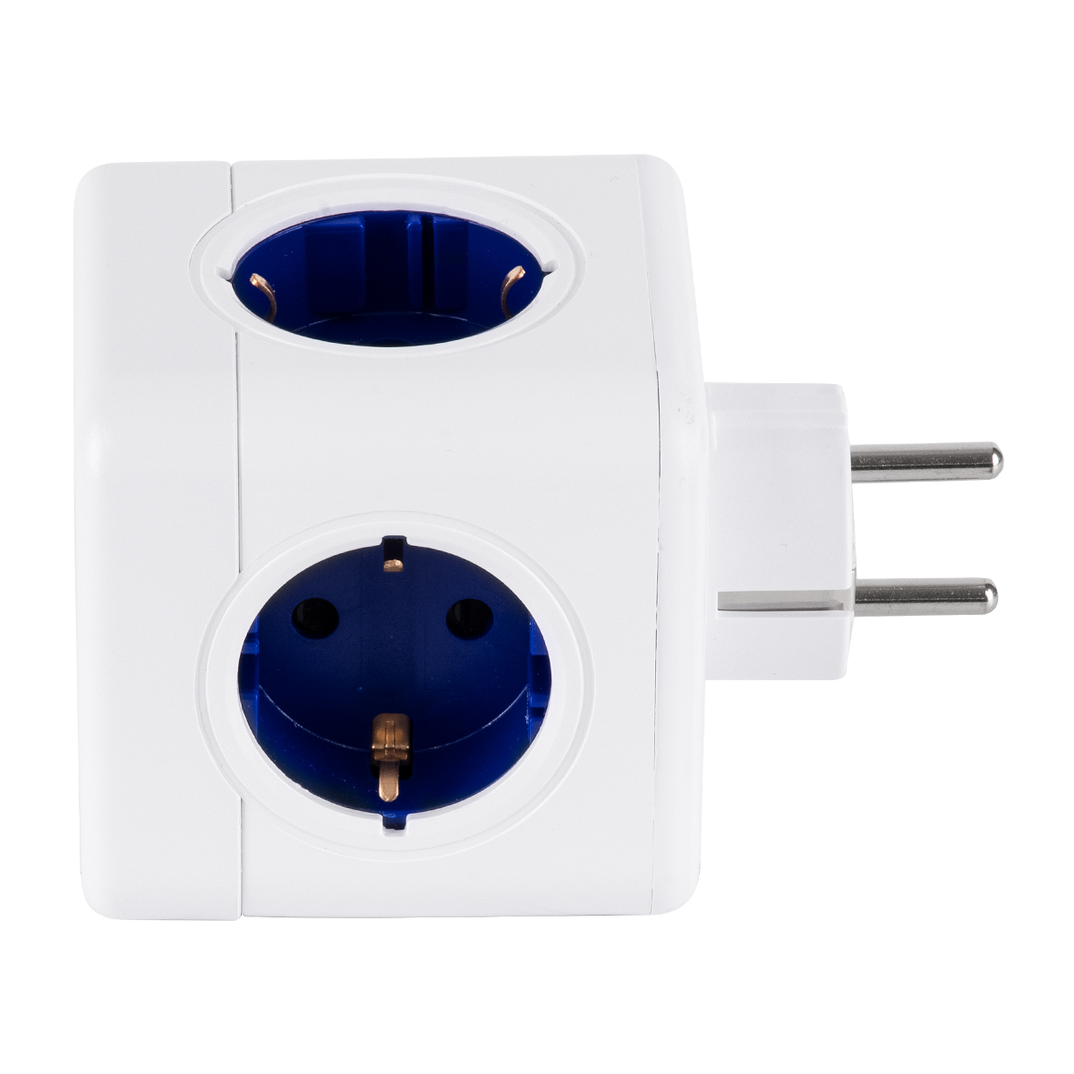 GLOBOSTAR® POWERCUBE 79629 Πολύπριζο 5 Θέσεων με 5 x EU Schuko Πρίζες Ασφαλείας Childproof AC 220-240V 3680W/16A Max Load IP20 - Λευκό & Μπλε - Μ7.5 x Π11.5 x Υ7.5cm 3 GLOBOSTAR® POWERCUBE 79629 Πολύπριζο 5 Θέσεων με 5 x EU Schuko Πρίζες Ασφαλείας Childproof AC 220-240V 3680W/16A Max Load IP20 - Λευκό & Μπλε - Μ7.5 x Π11.5 x Υ7.5cm - Image 2