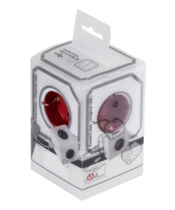 GloboStar® TRAVEL PowerCube PRO Certified 79634 Πολύπριζο 6 Θέσεων με 4 Πρίζες Ασφαλείας Childproof EU Schuko AC 220-240V & 2 Πρίζες USB Max 2.1A/DC 5V Μ7.5 x Π11.5 x Υ7.5 - Λευκό με Κόκκινο - Max Load 3680W/16A 21 79634 9